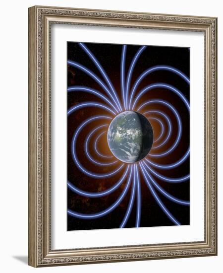 Earth's Magnetic Field-Roger Harris-Framed Photographic Print