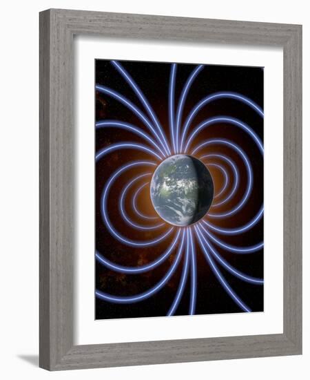 Earth's Magnetic Field-Roger Harris-Framed Photographic Print