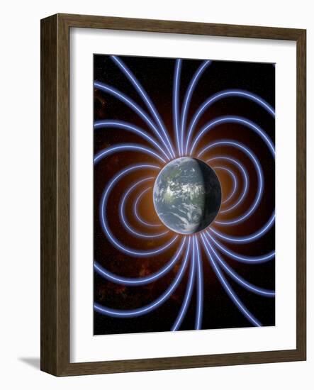 Earth's Magnetic Field-Roger Harris-Framed Photographic Print