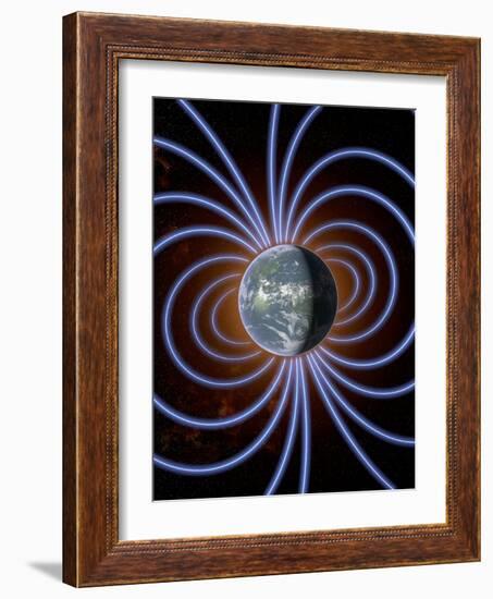 Earth's Magnetic Field-Roger Harris-Framed Photographic Print