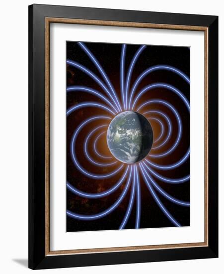 Earth's Magnetic Field-Roger Harris-Framed Photographic Print