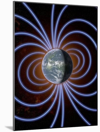 Earth's Magnetic Field-Roger Harris-Mounted Photographic Print