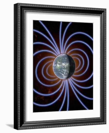 Earth's Magnetic Field-Roger Harris-Framed Photographic Print