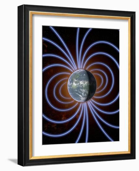 Earth's Magnetic Field-Roger Harris-Framed Photographic Print