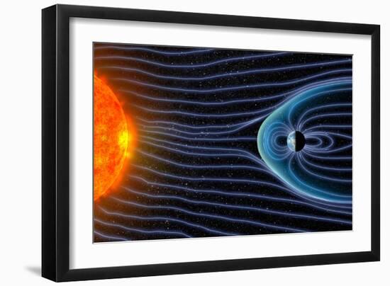 Earth's Magnetosphere, Artwork-Equinox Graphics-Framed Photographic Print