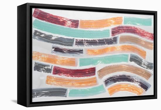 Earth Stack  II-Vanna Lam-Framed Stretched Canvas