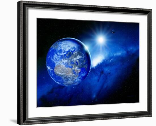 Earth, Sun And Moon-Detlev Van Ravenswaay-Framed Photographic Print