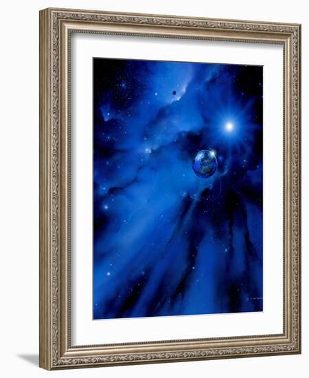 Earth, Sun And Moon-Detlev Van Ravenswaay-Framed Photographic Print