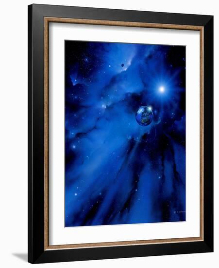 Earth, Sun And Moon-Detlev Van Ravenswaay-Framed Photographic Print