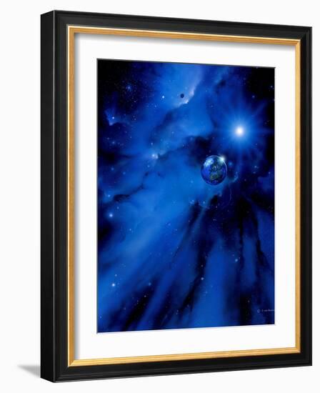 Earth, Sun And Moon-Detlev Van Ravenswaay-Framed Photographic Print