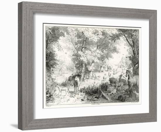 Earth: the Earthly Paradise-Jan Brueghel the Elder-Framed Giclee Print