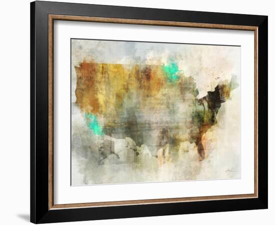 Earth Tones Usa-Ken Roko-Framed Art Print