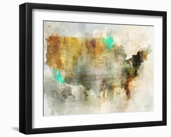 Earth Tones Usa-Ken Roko-Framed Art Print