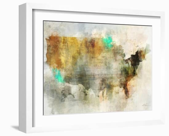 Earth Tones Usa-Ken Roko-Framed Art Print