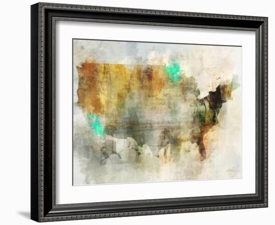 Earth Tones Usa-Ken Roko-Framed Art Print