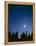 Earth View of the Planet Venus with the Moon-Pekka Parviainen-Framed Premier Image Canvas