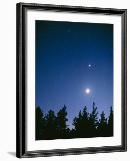 Earth View of the Planet Venus with the Moon-Pekka Parviainen-Framed Photographic Print