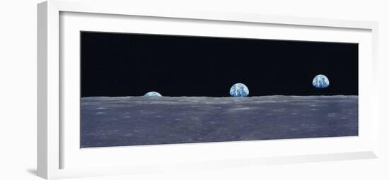 Earth Viewed from the Moon-null-Framed Photographic Print