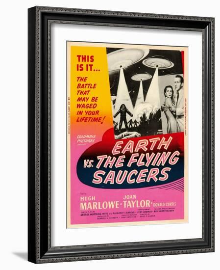 Earth vs. the Flying Saucers, 1956-null-Framed Art Print