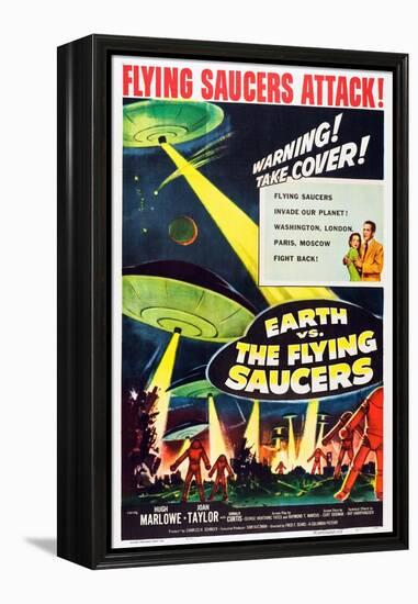 Earth vs. the Flying Saucers, 1956-null-Framed Stretched Canvas