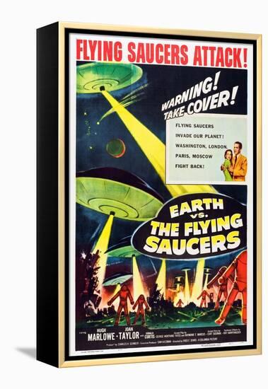 Earth vs. the Flying Saucers, 1956-null-Framed Stretched Canvas