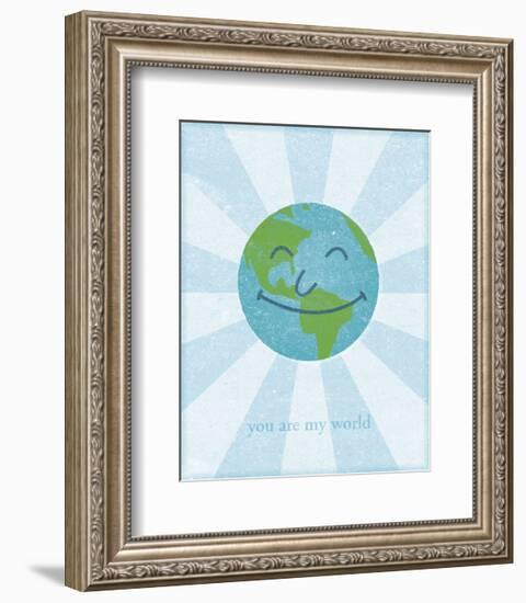 Earth-John W^ Golden-Framed Art Print