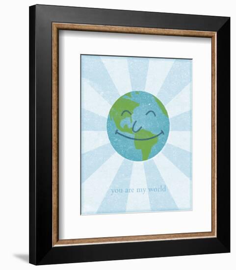 Earth-John W^ Golden-Framed Art Print