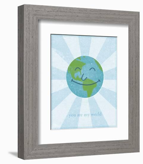 Earth-John W^ Golden-Framed Art Print