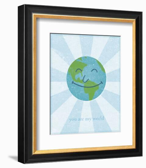 Earth-John W^ Golden-Framed Art Print