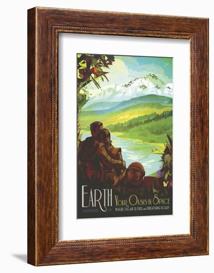 Earth-Vintage Reproduction-Framed Art Print