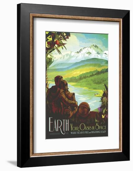 Earth-Vintage Reproduction-Framed Art Print