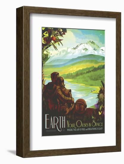 Earth-Vintage Reproduction-Framed Giclee Print