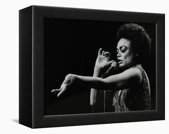 Eartha Kitt Performing at the Forum Theatre, Hatfield, Hertfordshire, 20 March 1983.-Denis Williams-Framed Premier Image Canvas