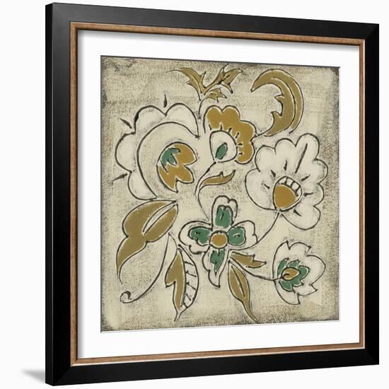 Earthenware Floral III-Chariklia Zarris-Framed Art Print