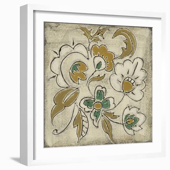 Earthenware Floral III-Chariklia Zarris-Framed Art Print