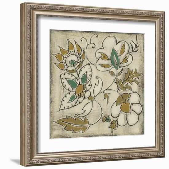 Earthenware Floral IV-Chariklia Zarris-Framed Art Print