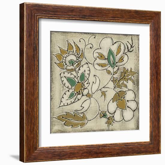 Earthenware Floral IV-Chariklia Zarris-Framed Art Print