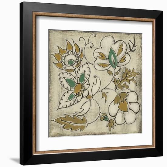 Earthenware Floral IV-Chariklia Zarris-Framed Art Print