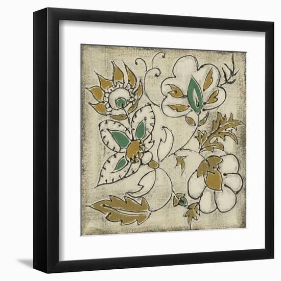 Earthenware Floral IV-Chariklia Zarris-Framed Art Print