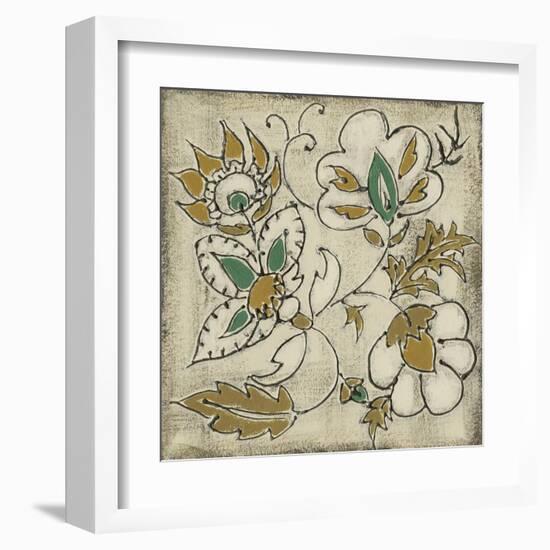 Earthenware Floral IV-Chariklia Zarris-Framed Art Print