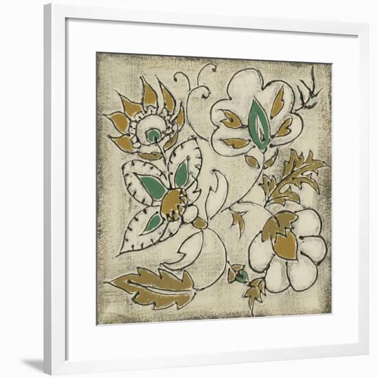 Earthenware Floral IV-Chariklia Zarris-Framed Art Print