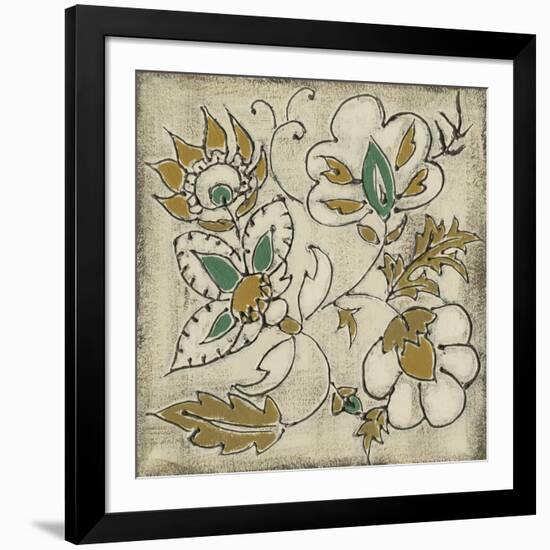 Earthenware Floral IV-Chariklia Zarris-Framed Art Print