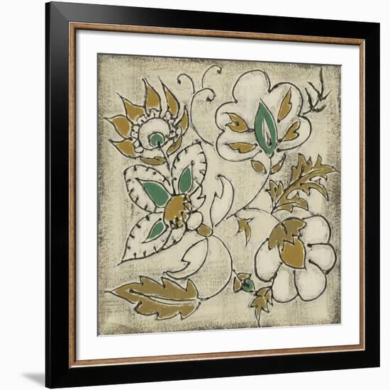 Earthenware Floral IV-Chariklia Zarris-Framed Art Print