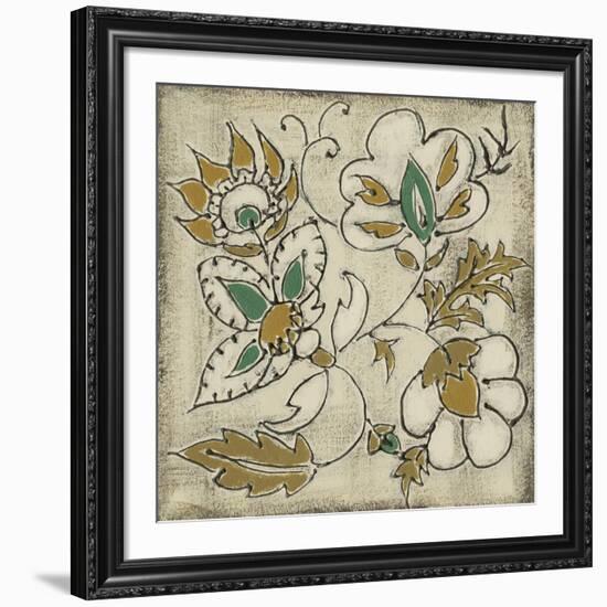 Earthenware Floral IV-Chariklia Zarris-Framed Art Print