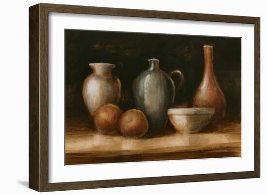 Earthenware & Fruit II-Ethan Harper-Framed Art Print