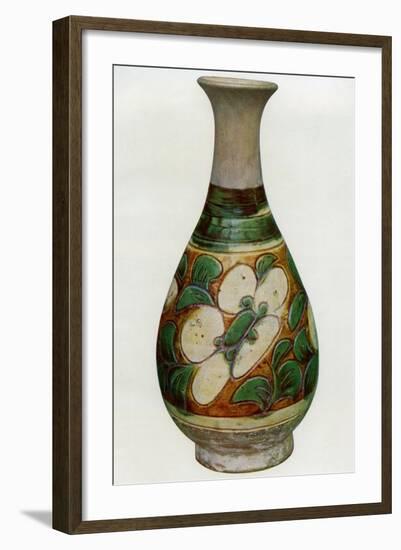 Earthenware Vase, Chinese, Tang Dynasty, 618-907-null-Framed Giclee Print