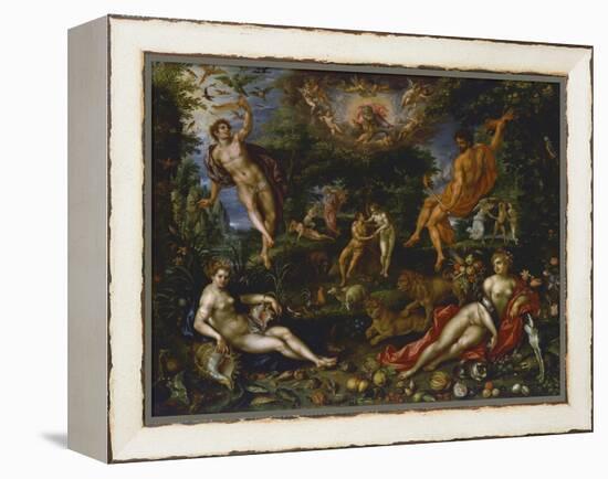 Earthly Paradise, Circa 1607-Hendrik De Clerck-Framed Premier Image Canvas