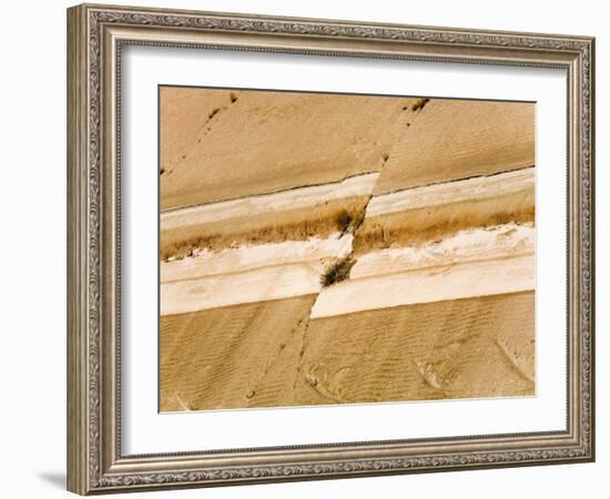 Earthquake Fault Line in Roadcut, Interstate 40, Kingman, Arizona, USA-Richard Cummins-Framed Photographic Print
