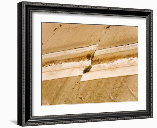 Earthquake Fault Line in Roadcut, Interstate 40, Kingman, Arizona, USA-Richard Cummins-Framed Photographic Print