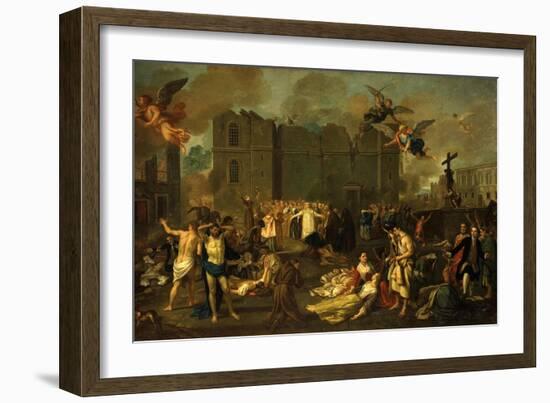 Earthquake in Lisbon, Portugal, 1755-Jao A. Stroberle-Framed Giclee Print